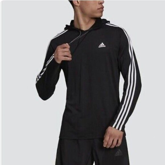 adidas Other - Adidas Lightweight AEROREADY Pullover Hoodie in Black/White